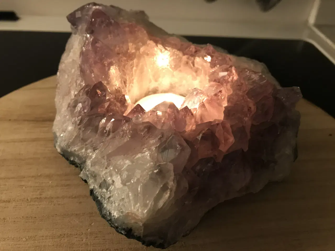 Billede 8 - Ametyst fyrfadsstage 