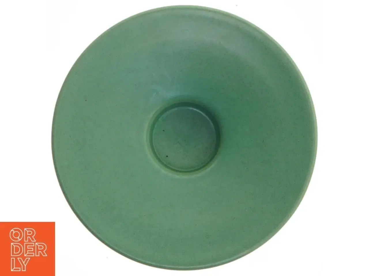 Billede 2 - Grøn keramikfad (str. Ø 18 cm)