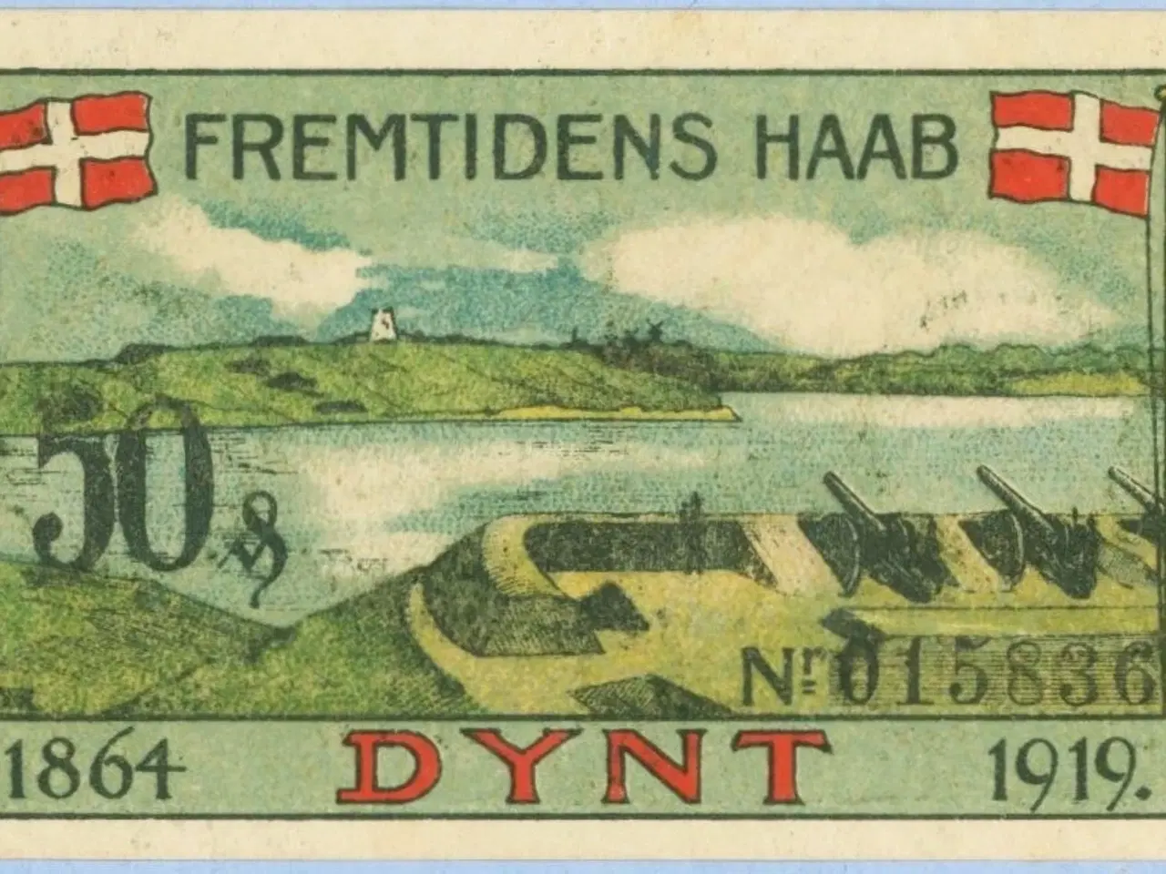Billede 2 - Dynt.    Nødpengeseddel 1919
