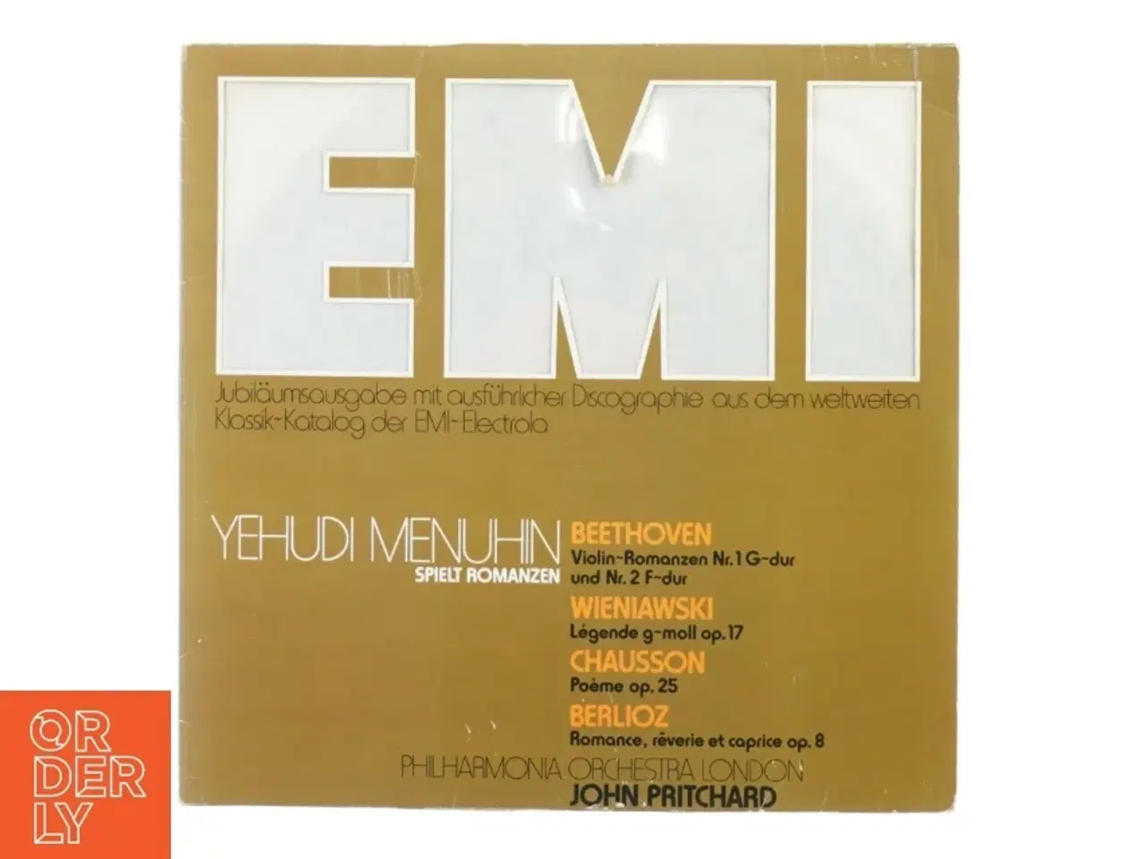 Billede 1 - Yehudi Menuhin, spielt er omanzen fra Emi (str. 30 cm)