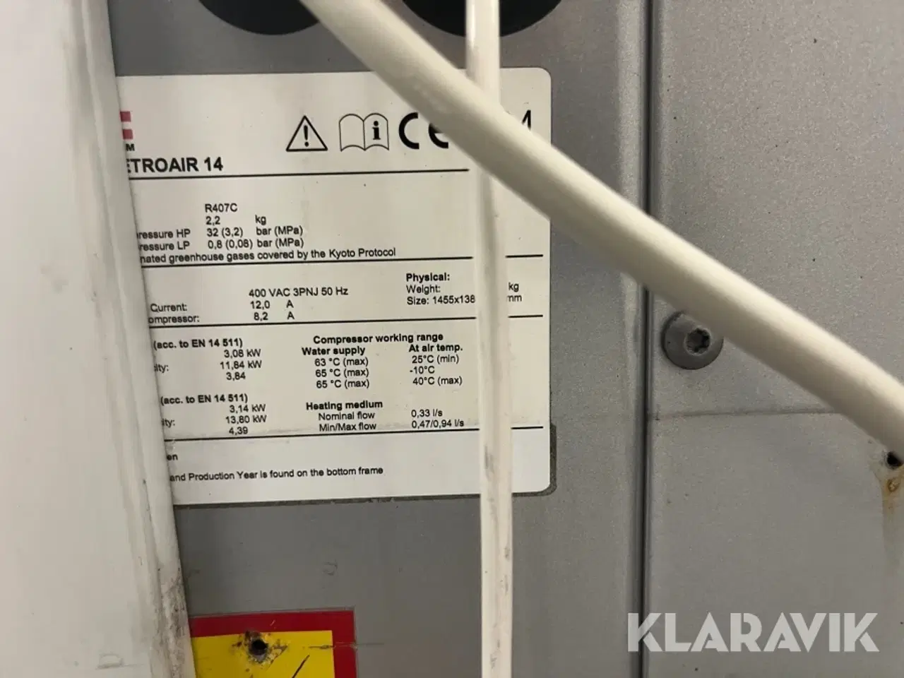 Billede 5 - Varmepumpe med styring Metro Therm Metroair 14 luft til vand