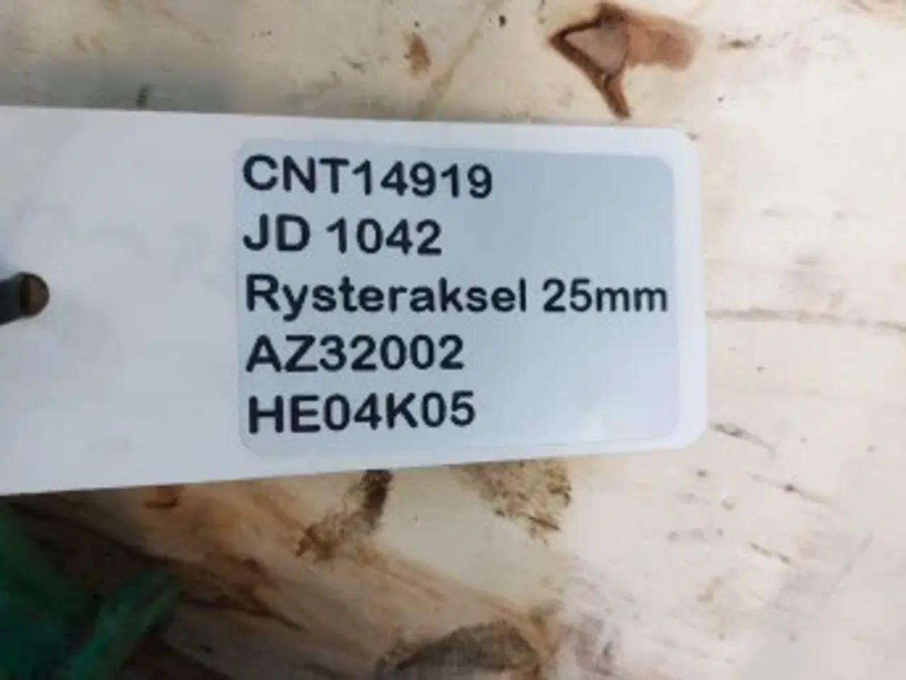 Billede 10 - John Deere 1042 Rysteraksel 25mm AZ32002