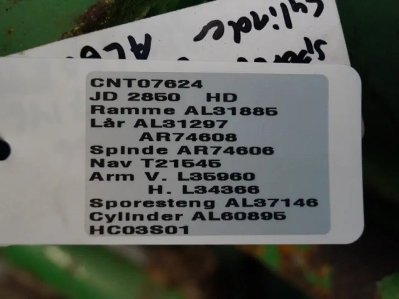 Billede 22 - John Deere 2850 Foraksel Komplet AL31297