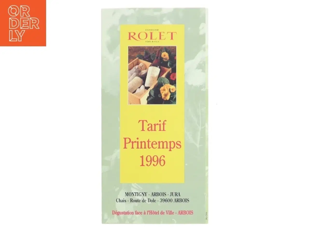 Billede 1 - Tarif Printemps 1996 (Bog)