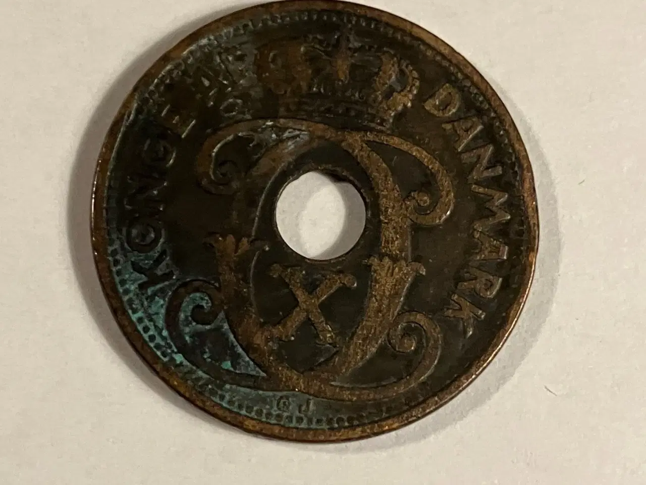 Billede 2 - 5 Øre 1928 N - Dårlig stand