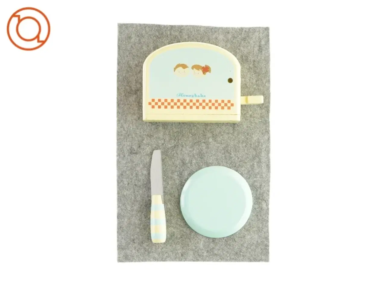 Billede 2 - Legetøjs brødrister med tallerken og kniv fra Le Toy Van