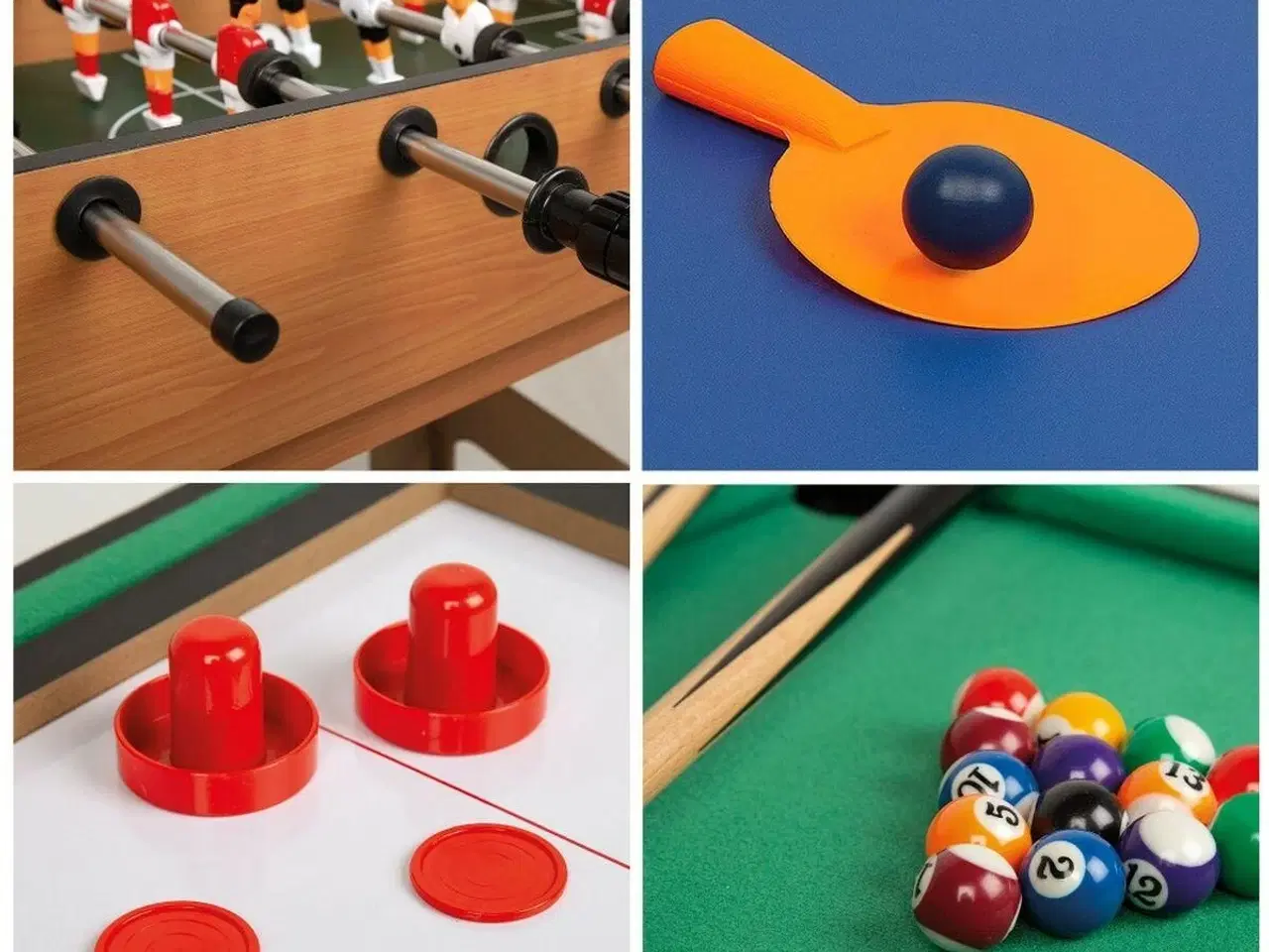 Billede 3 - Bordfodbold multispil CB Games 4‑i‑1 - 81 × 43 × 27 cm