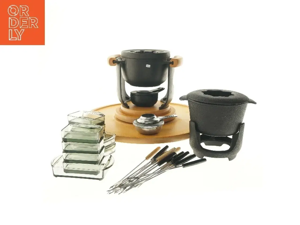 Billede 1 - Fondue sæt (str. Ø 45 cm)