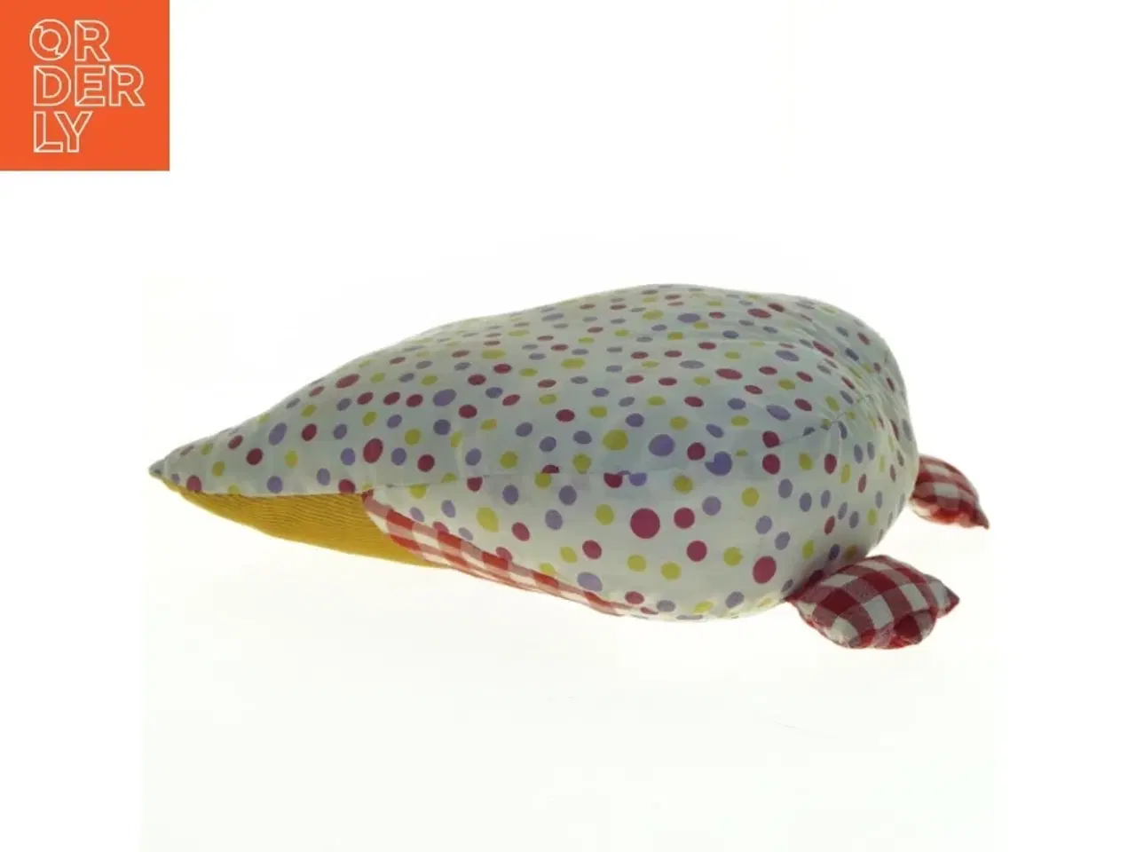 Billede 2 - Ugleformet pude med prikker (str. 30 x 24 cm)