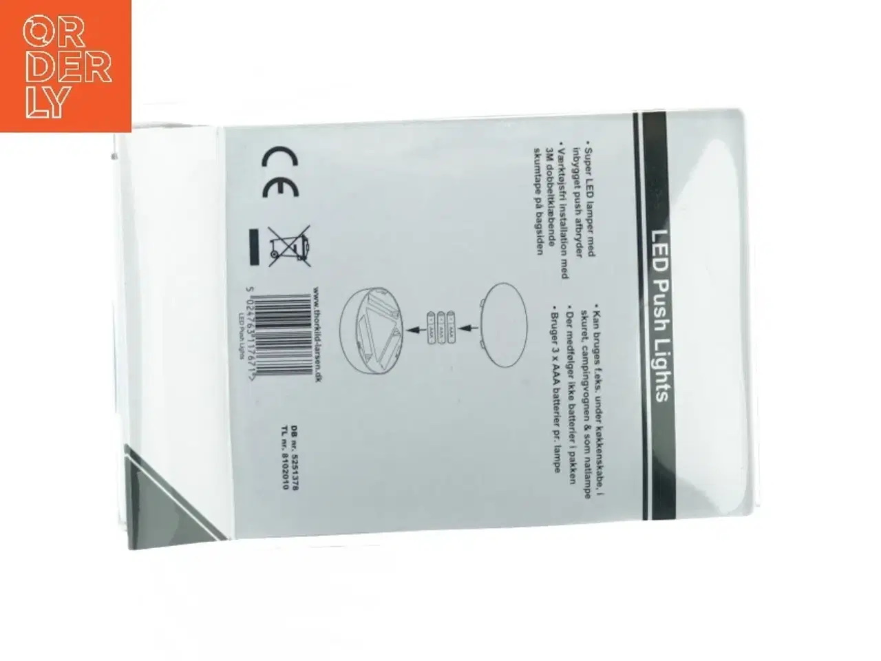 Billede 4 - Led push lights (3-pak) fra Thorkild Larsen (str. 25 x 18 cm)