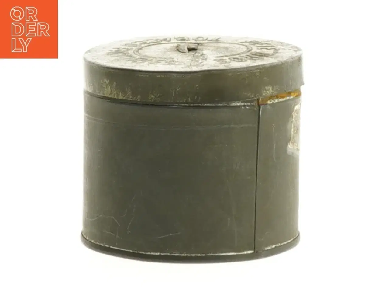 Billede 1 - Gammel metal sparebøsse fra Pete Bros (str. Ø. 8,5 cm)