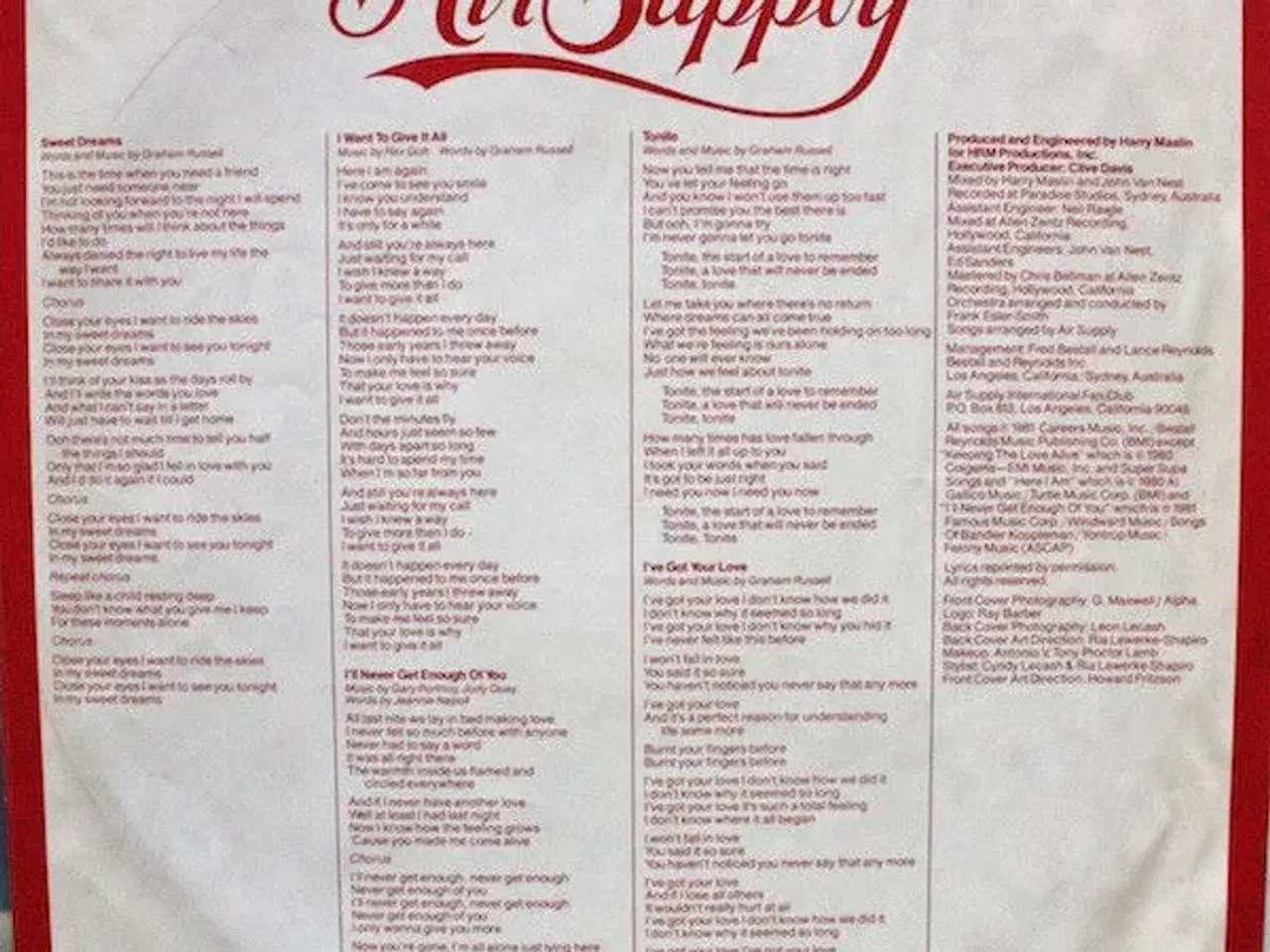 Billede 5 - Air Supply - The One That You Love 
