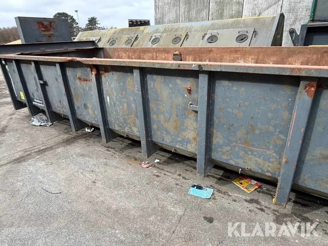 Billede 9 - Container Åben affaldscontainer med løftebeslag