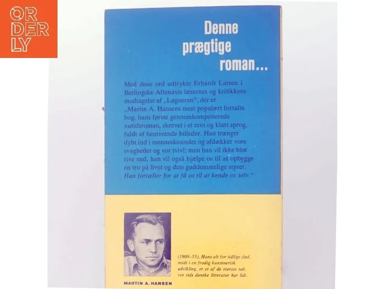 Billede 3 - Løgneren af Martin A. Hansen (Bog)