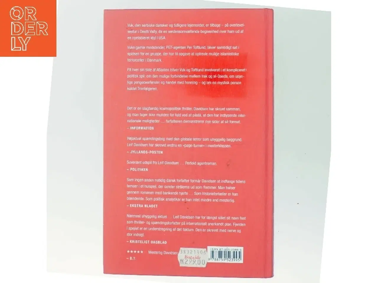 Billede 3 - Fjenden i spejlet : roman af Leif Davidsen (Bog)