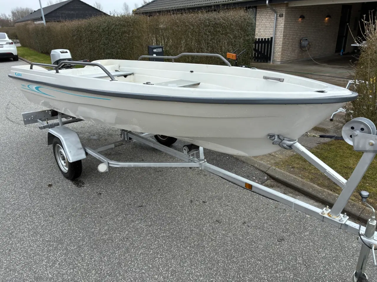 Billede 8 - Terhi jolle m. 15 hk Mariner + indreg. trailer