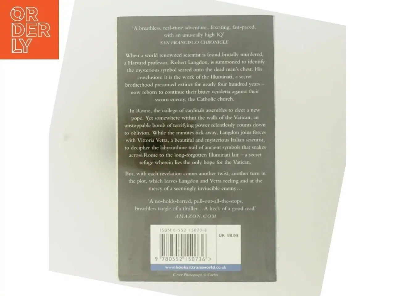 Billede 3 - Angels and Demons by Dan Brown af Brown, Dan (Bog)