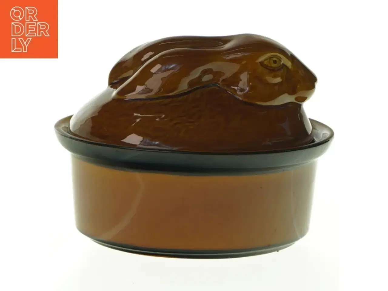 Billede 1 - Terrin med hare form (str. 17 x. 13 cm)