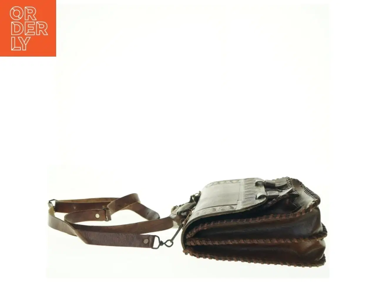 Billede 4 - Læder skuldertaske (str. 30 x 22 cm)