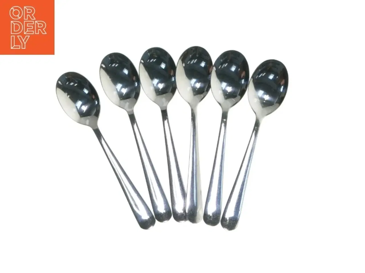 Billede 1 - Sæt af 6 rustfri stål skeer fra IKEA (str. 6 styk. 19 cm)