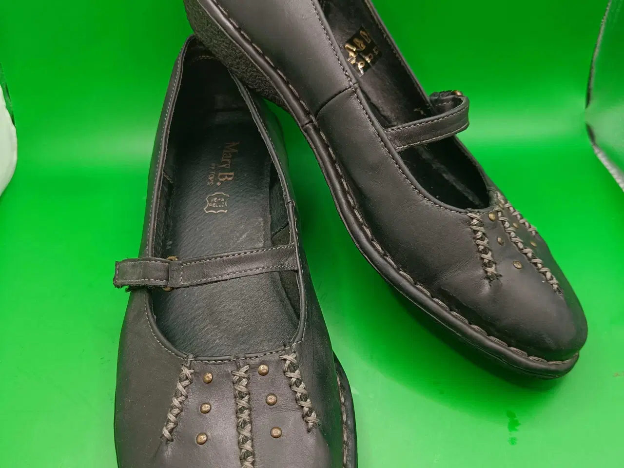 Billede 7 - Mary B sort læder sko 