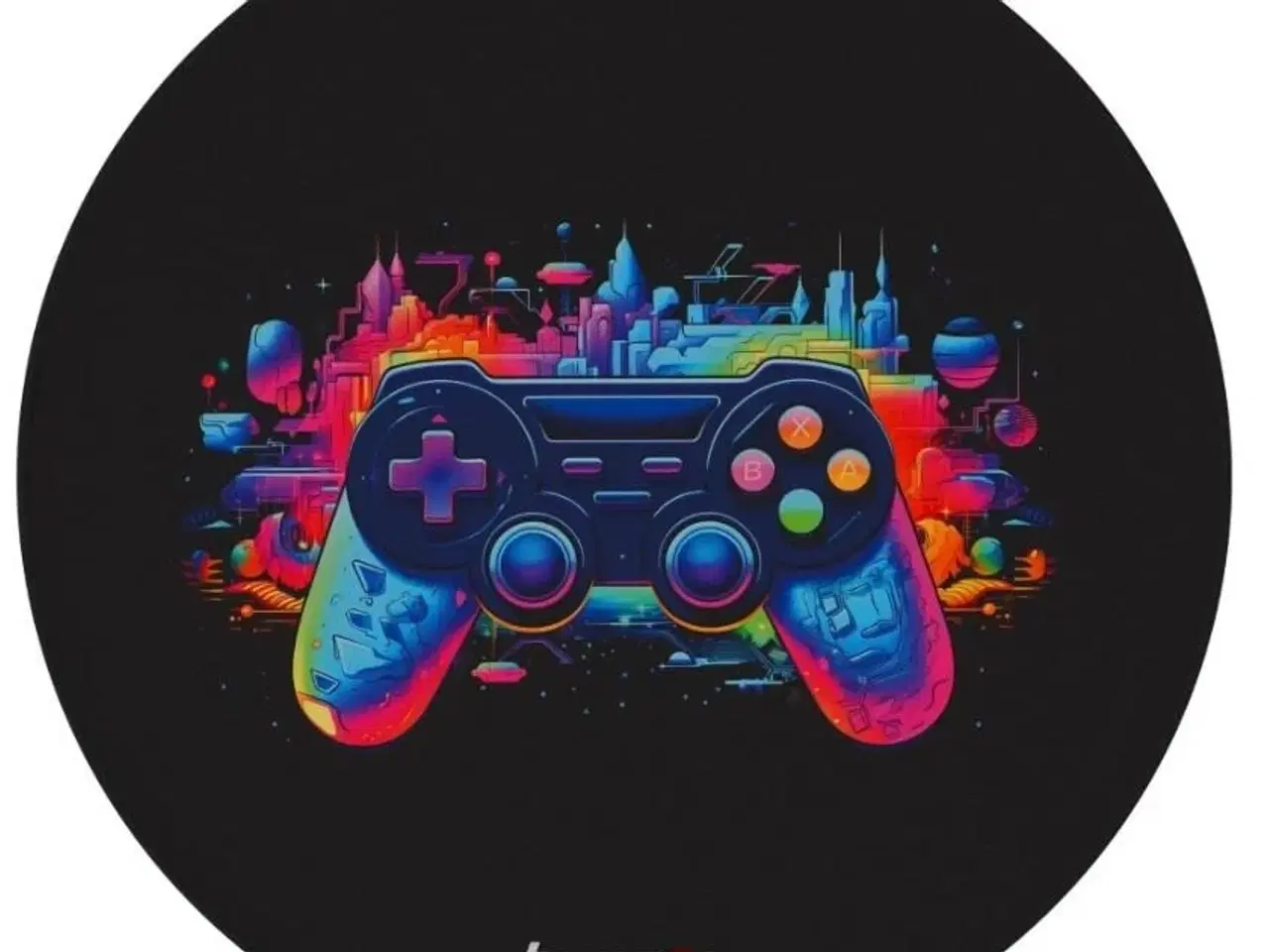 Billede 1 - Gulvmatte til gamerstol – Huzaro FloorMat 7.0, Ø120 cm, sort