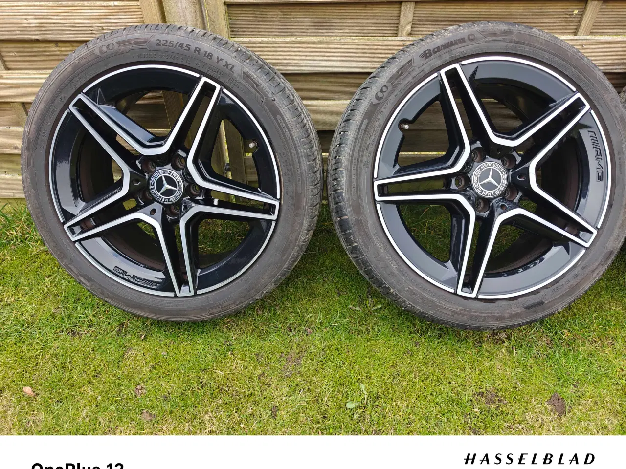 Billede 1 - Mercedes originale sorte AMG fælge med dæk.