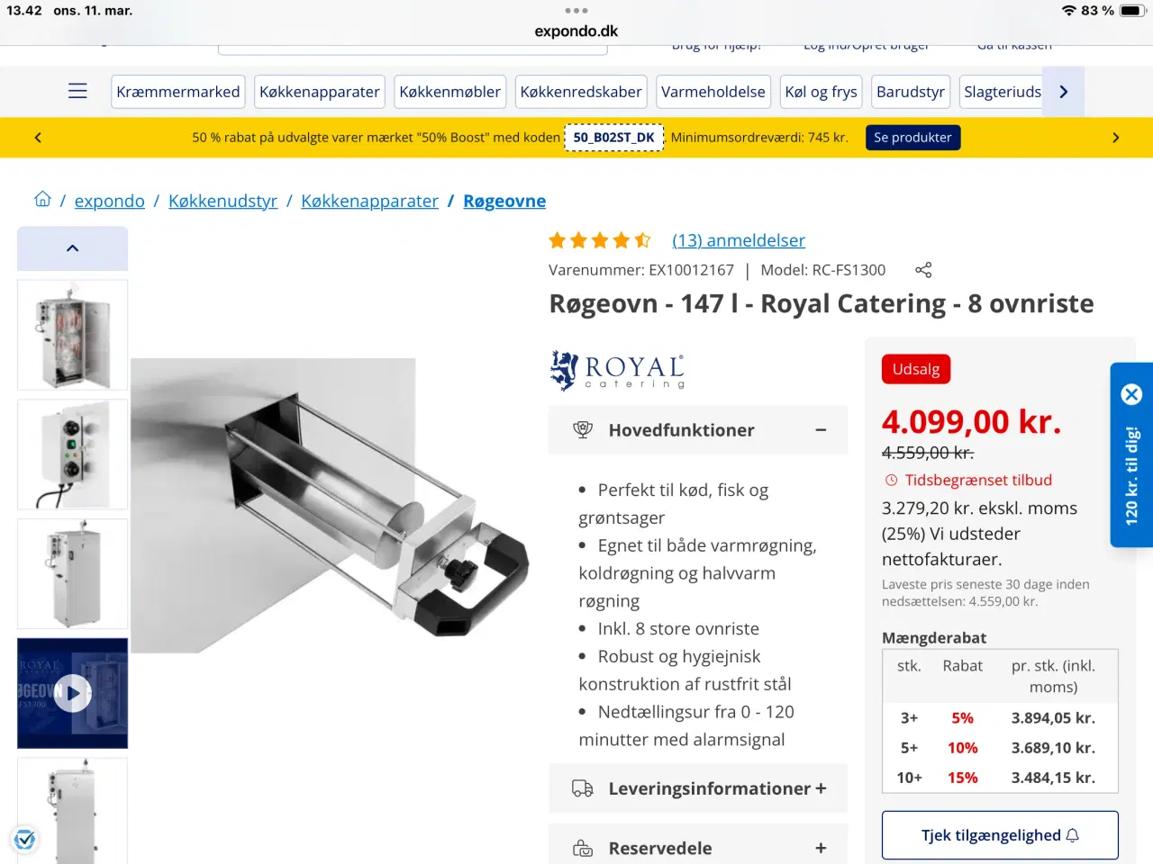 Billede 4 - Ny rygeovn 