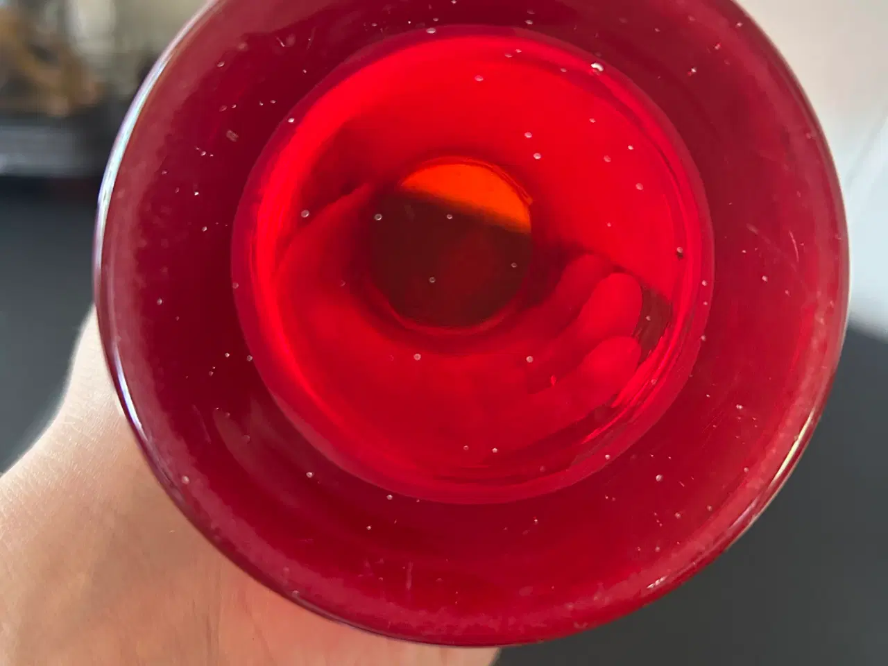 Billede 3 - Ruby red glasvase