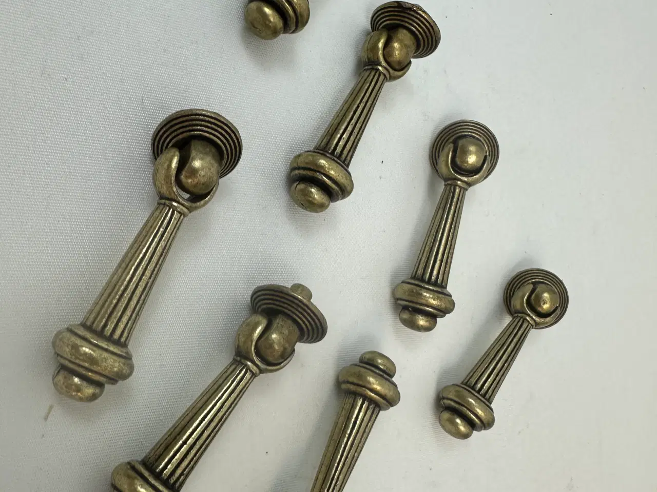 Billede 1 - 7 stk. vintage greb i messing