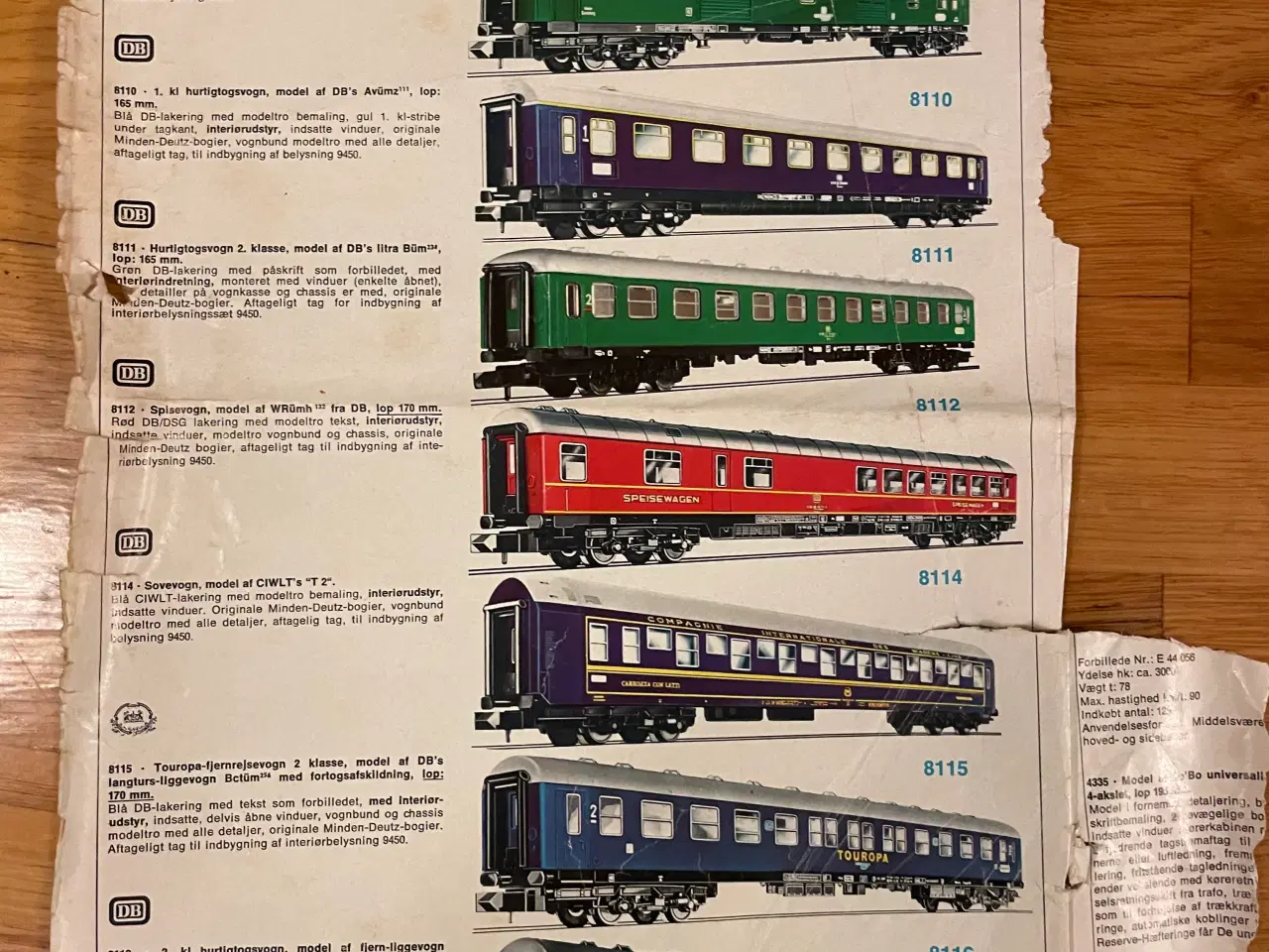 Billede 3 - Fleischmann modeltog 1956 papirmateriale