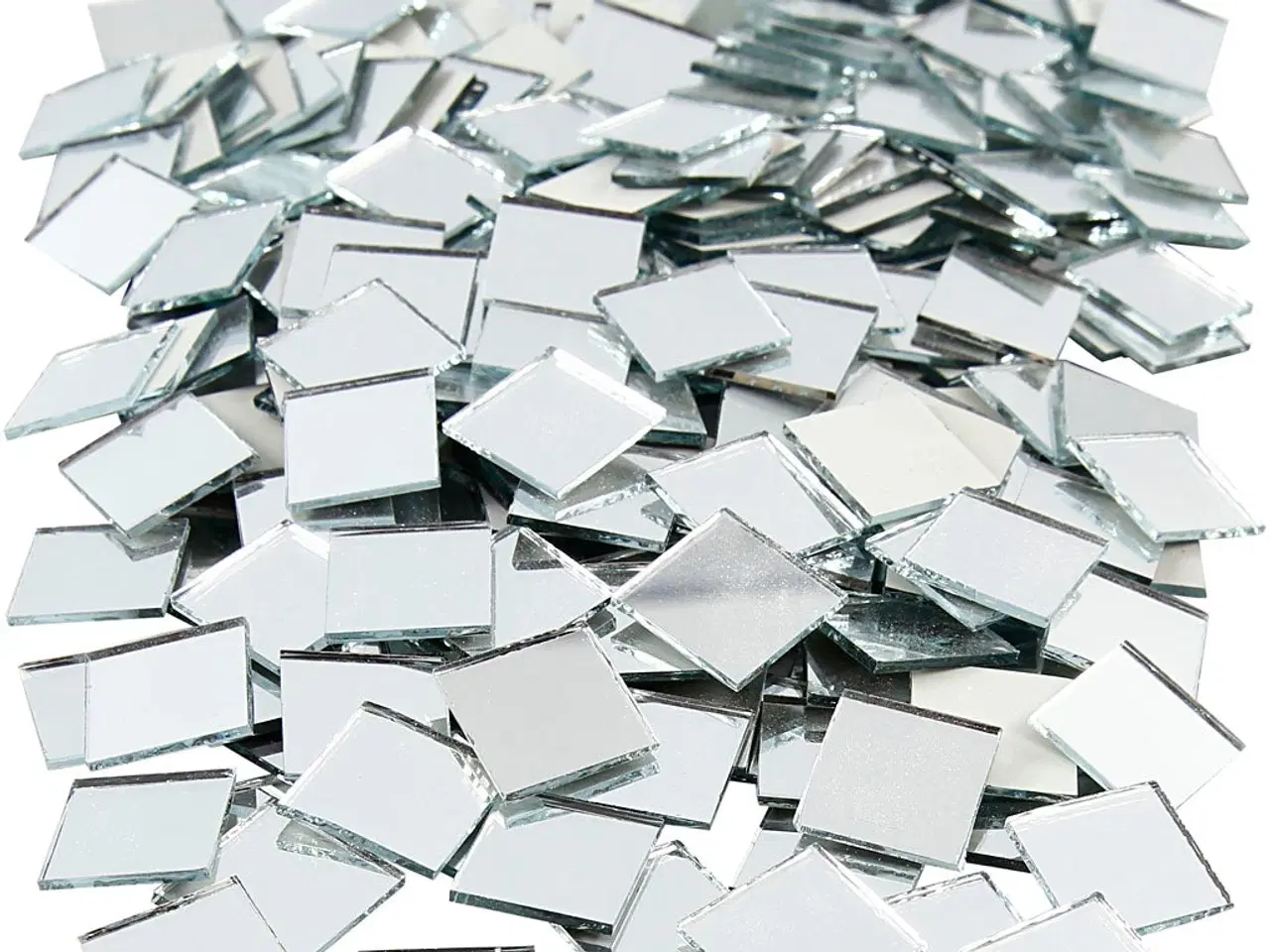Billede 1 - Spejlmosaik 16x16 mm - 500 stk. Blank Finish