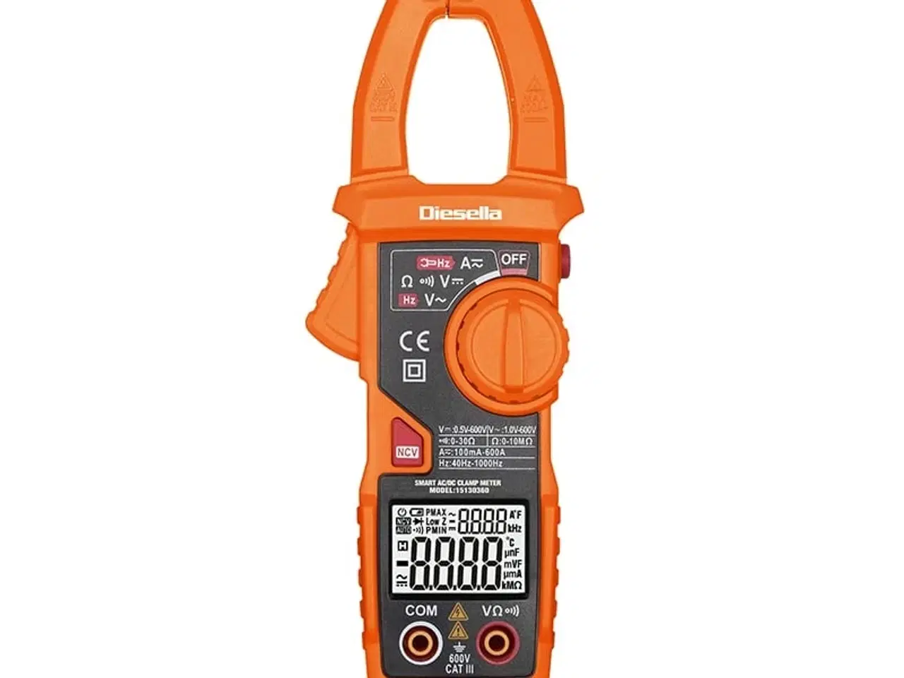 Billede 1 - Digital tangamperemeter AC/DC 10mA~600A / 100mA~600A