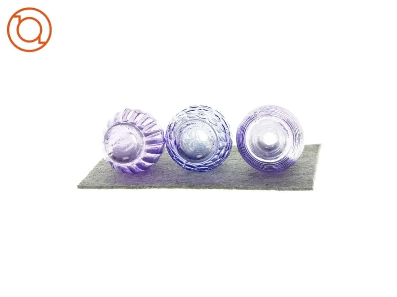 Billede 3 - Glasvaser (3 stk) fra Ukendt (str. H: 15 cm)