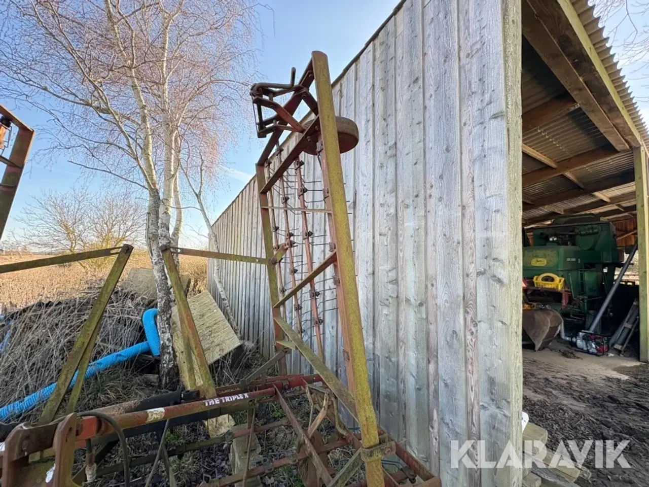 Billede 8 - Strigle + gårdspladsrive Kongskilde Tripple - K