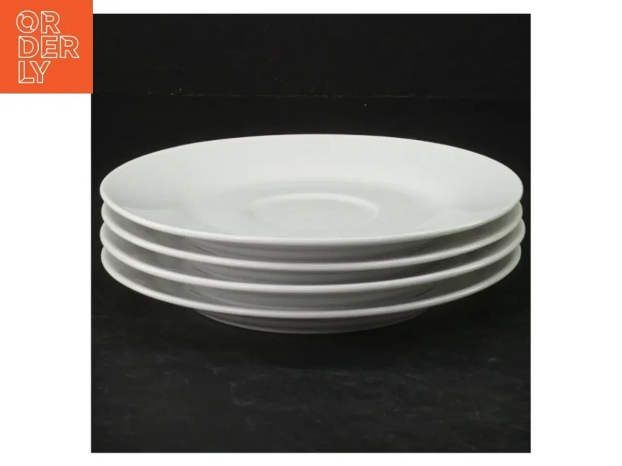 Billede 1 - Hvide keramiktallerkener (str. Ø. 15,5 cm)