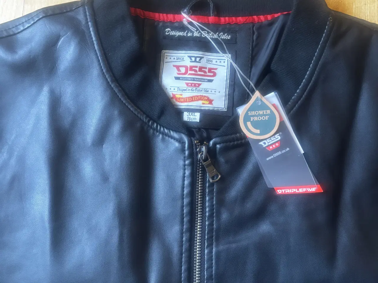 Billede 1 - Læder jakke til herre hel ny