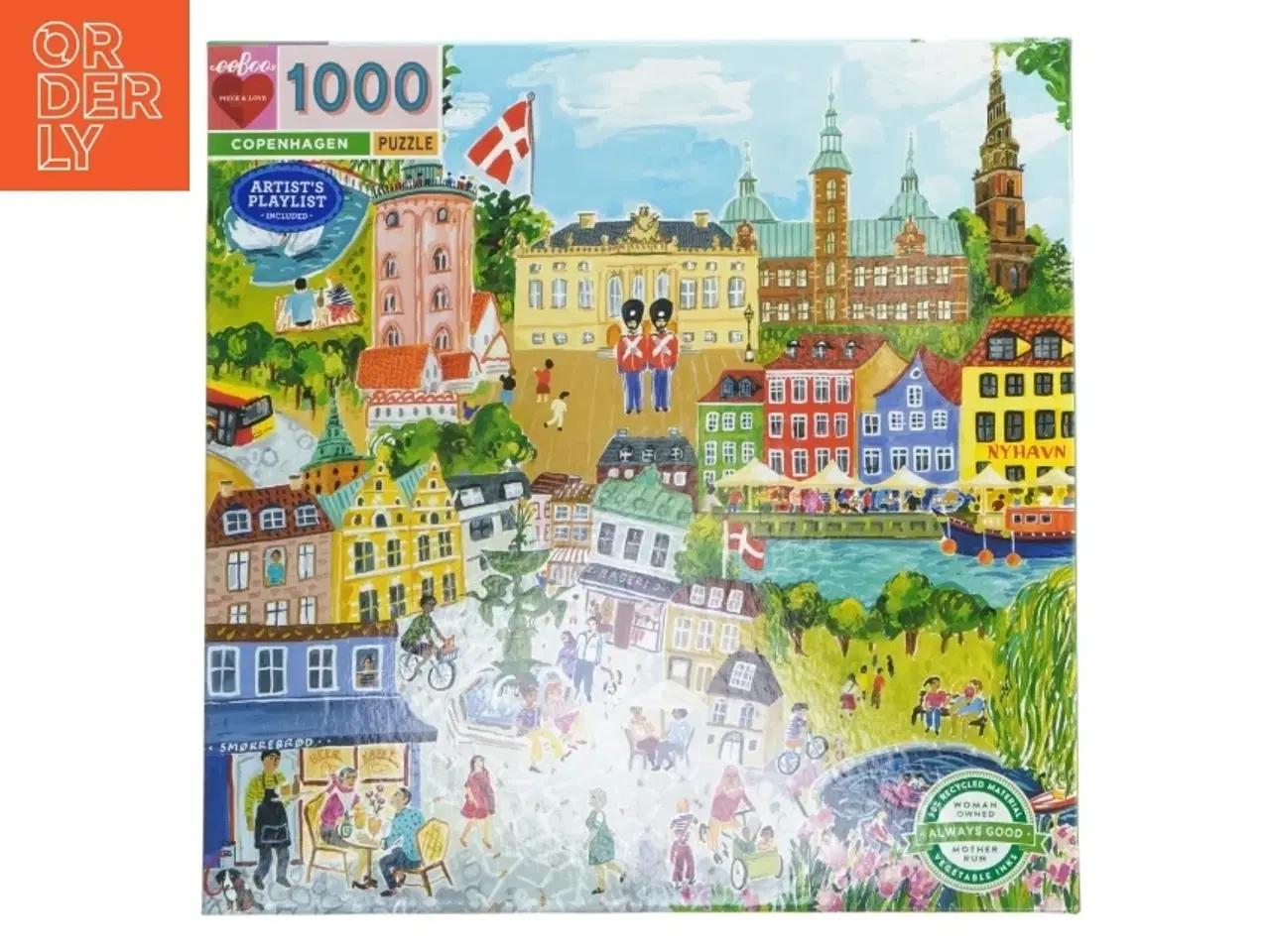 Billede 1 - Puslespil med motiv af København, 1000 brikker (str. 1000 brikker)