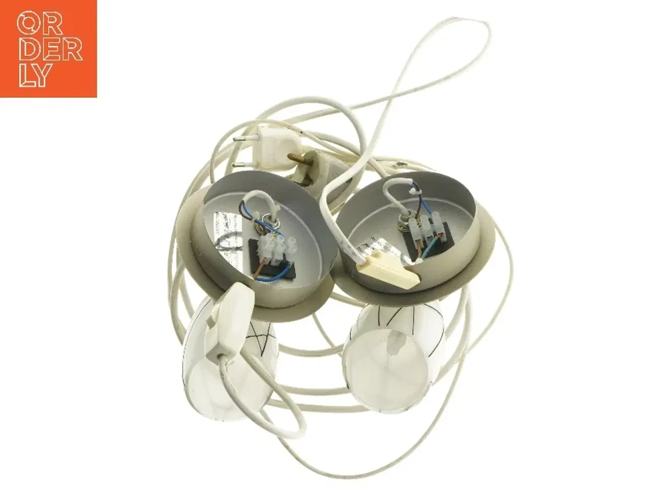 Billede 3 - 2 Herstal Vægspotlamper med ledning fra Herstal (str. Ø 11,5 cm)