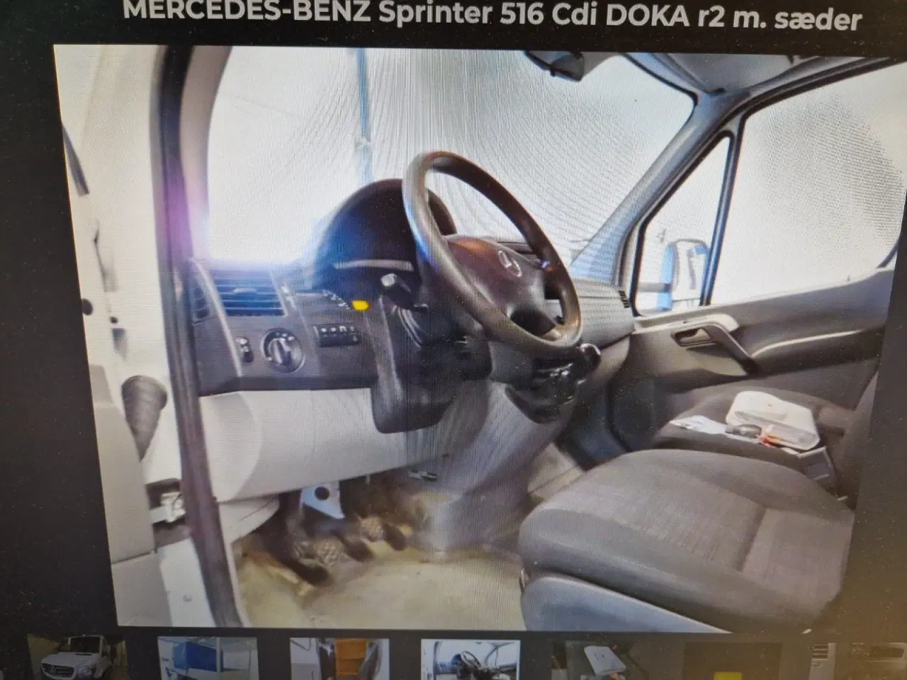 Billede 10 - Mercedes Sprinter 516 2,2 CDi A2 Mandskabsvogn m/lad RWD