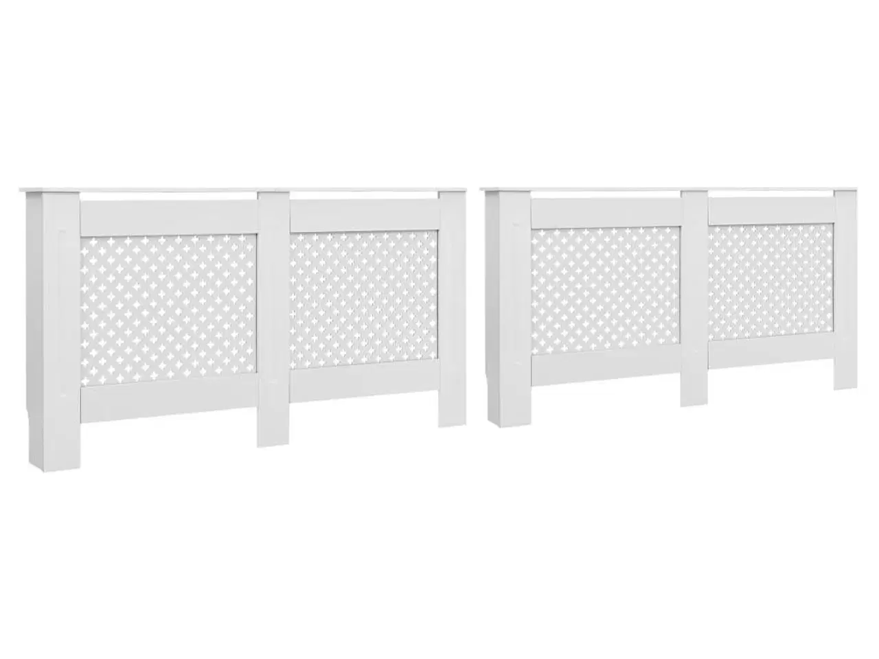 Billede 1 - Radiatorskjulere 2 stk. 152 x 19 x 81,5 cm MDF hvid