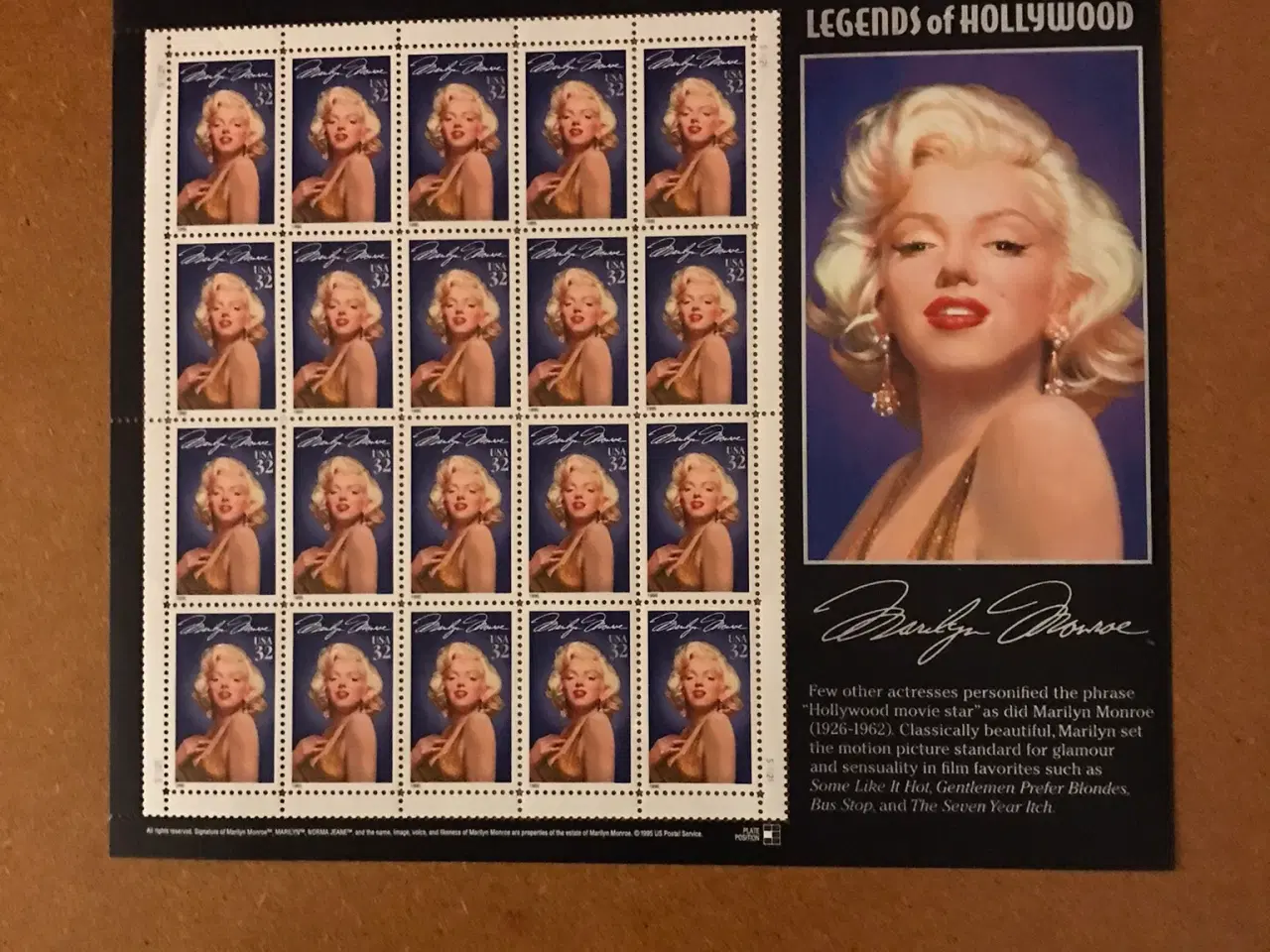 Billede 2 - Lp Marylin Monroe og frimærker