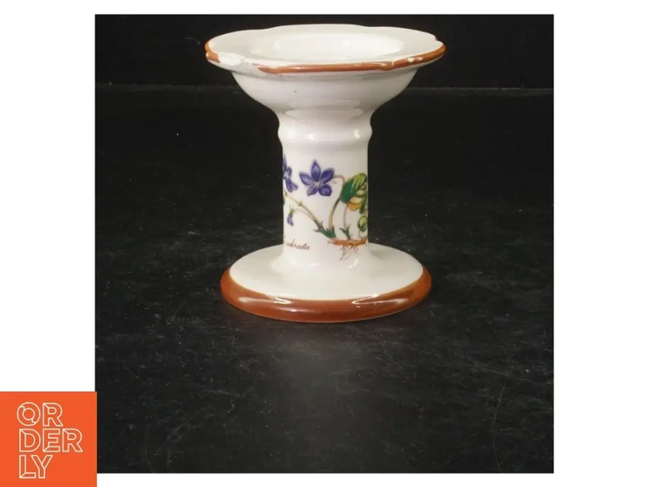 Billede 3 - Sæt af to dekorerede lysestager fra Horishin Potteries (str. 13 cm. og 9 cm)