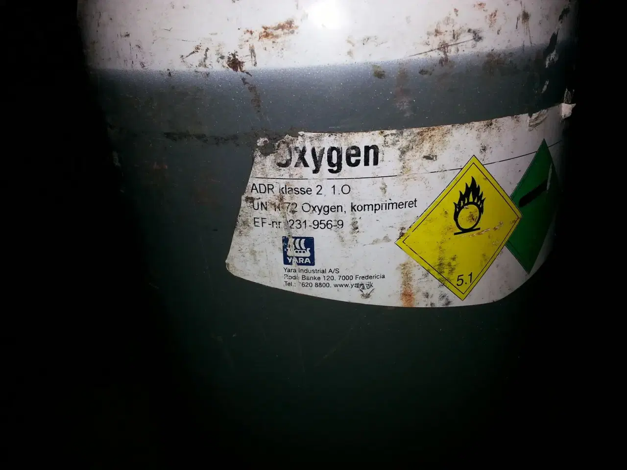 Billede 4 - 5l trykflaske til komprimeret oxygen