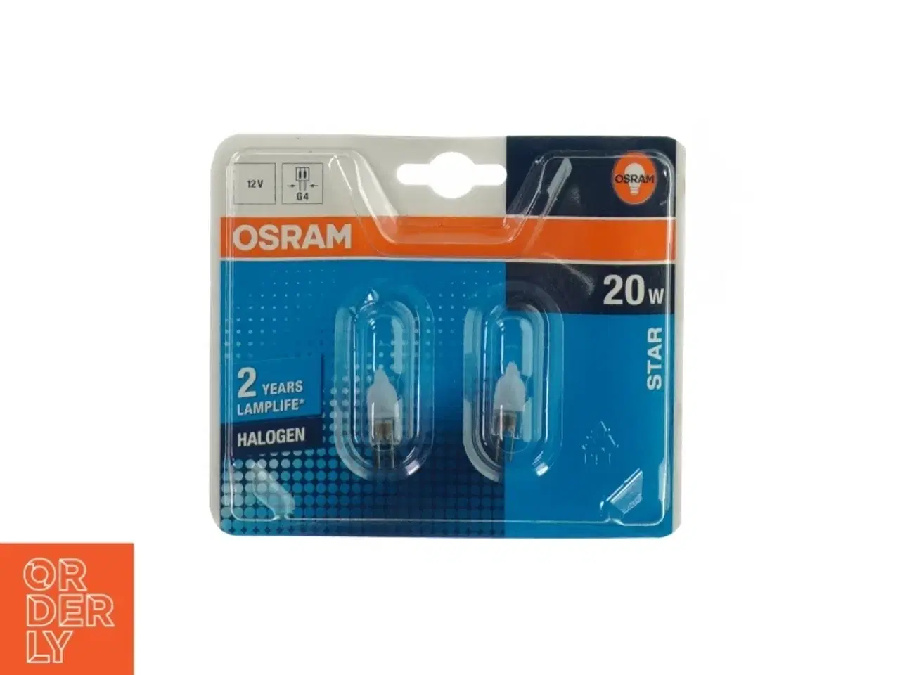 Billede 1 - Halogen pære (2 stk) fra Osram (str. 20W)