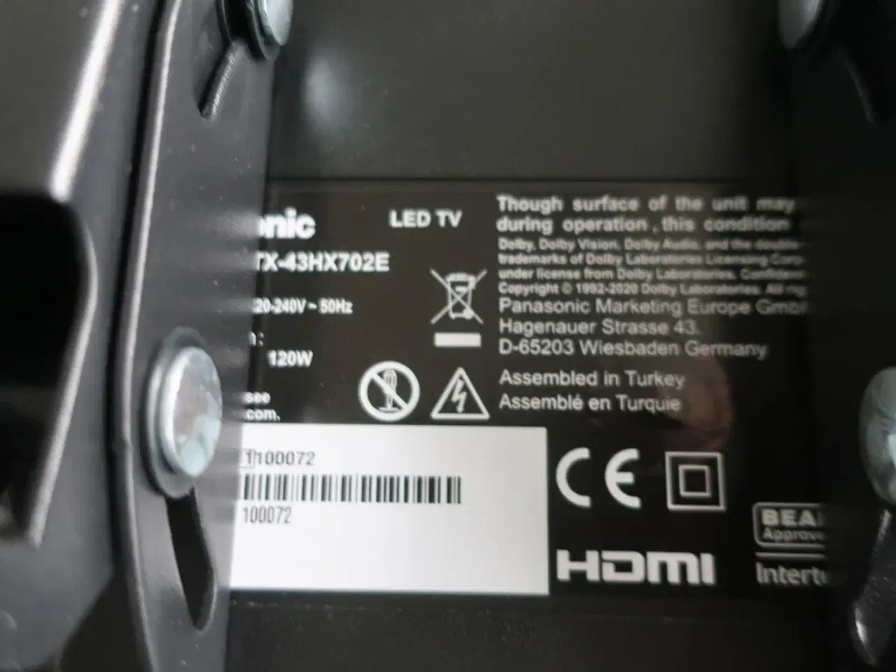 Billede 4 - Fjernsyn PANASONIC TX-43HX702E