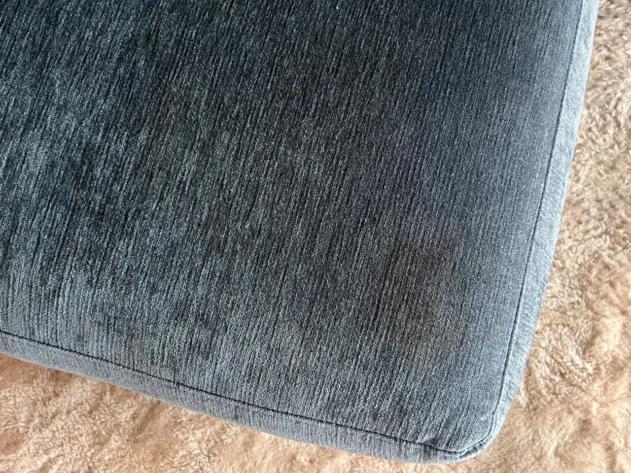Billede 4 - Blå stof sofa med chaiselong venstrevendt. 