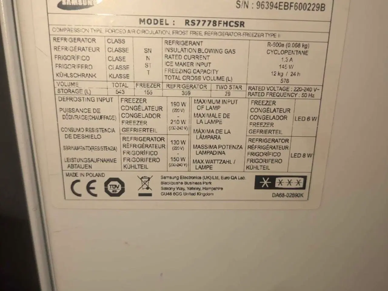 Billede 3 - Amerikaner køleskab