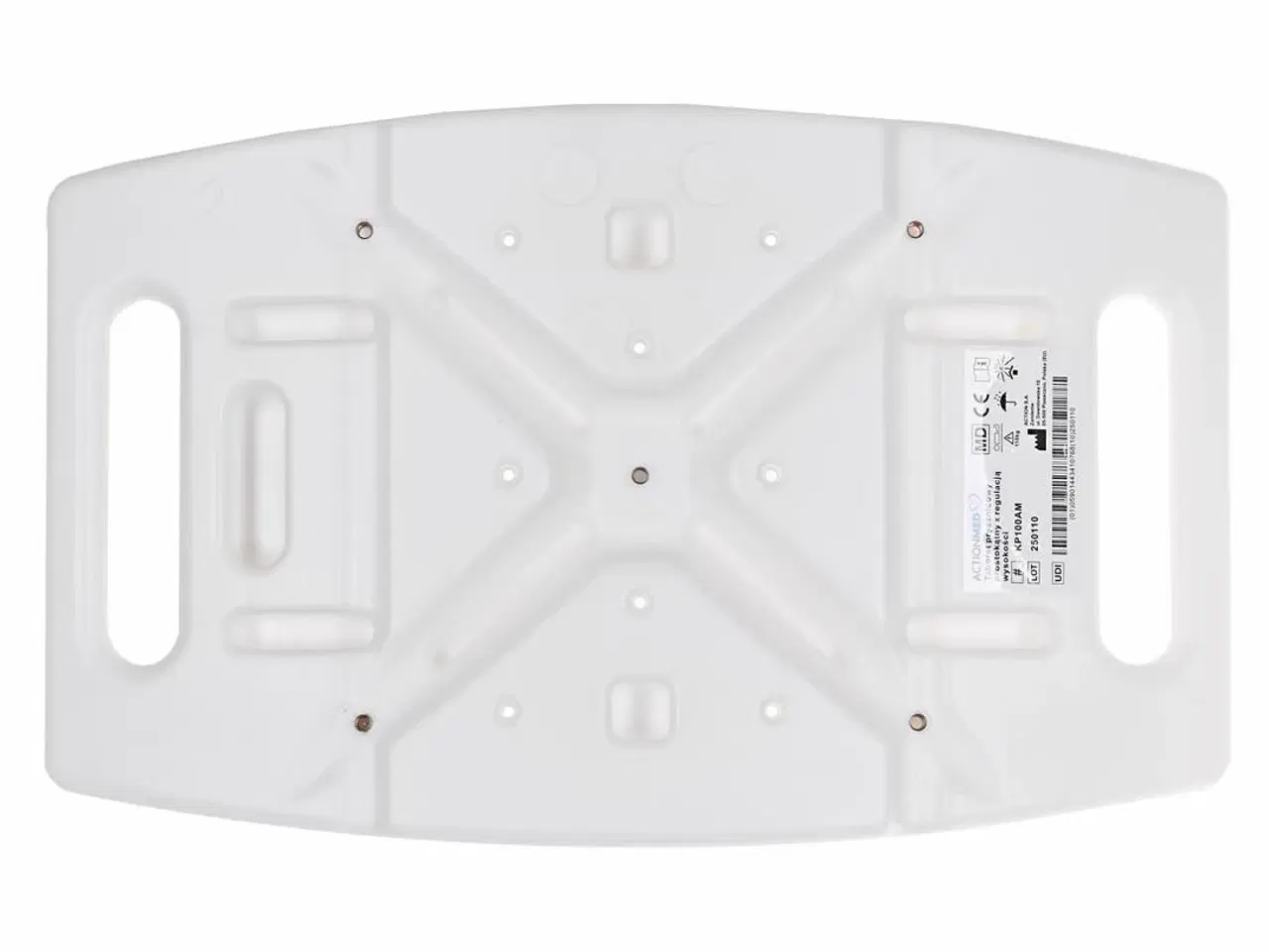 Billede 5 - Brusestol med rygløs sæde – ActionMed, højdejusterbar, grå/hvid