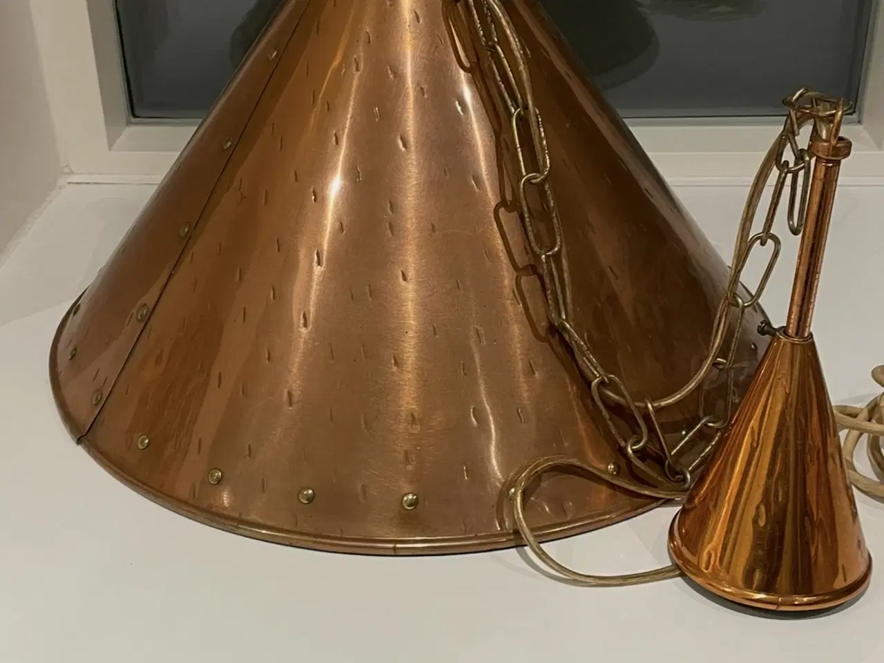 Billede 2 - Pendellampe kobber ES Horn Aalestrup 